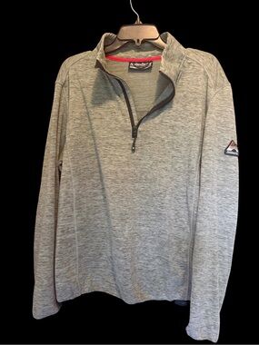 Avalanche Green/Gray Heather Quarter-Zip Pullover